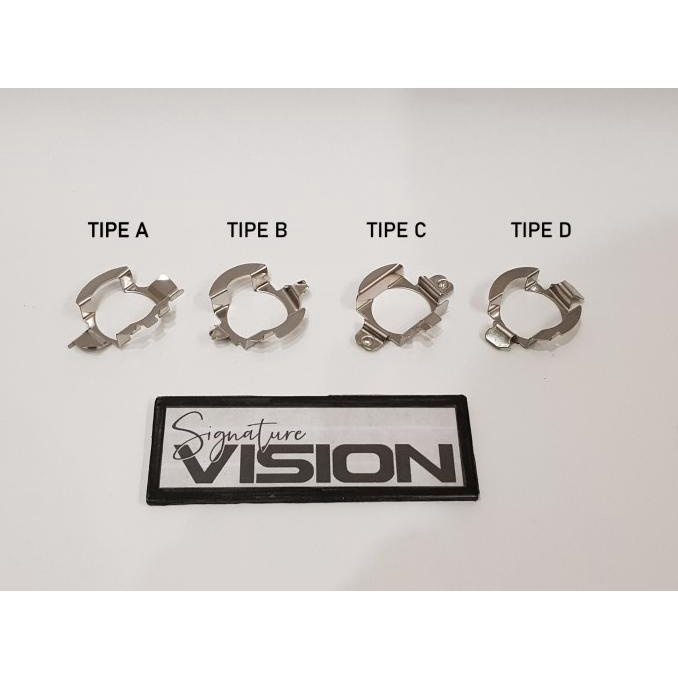 H7 Socket Ring Adapter HID LED untuk Mercedes BMW Audi