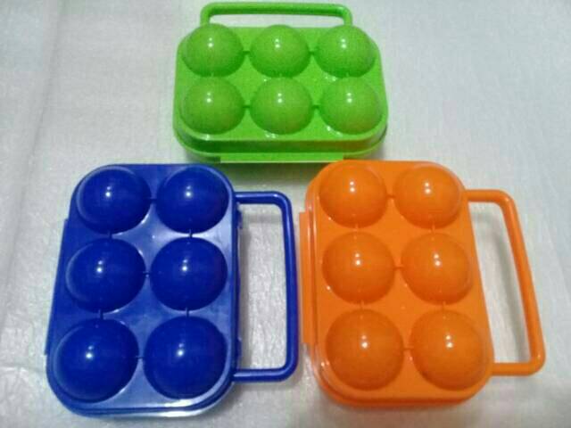 Egg Holder 6 pcs /Wadah Tempat Telur Isi 6 Butir