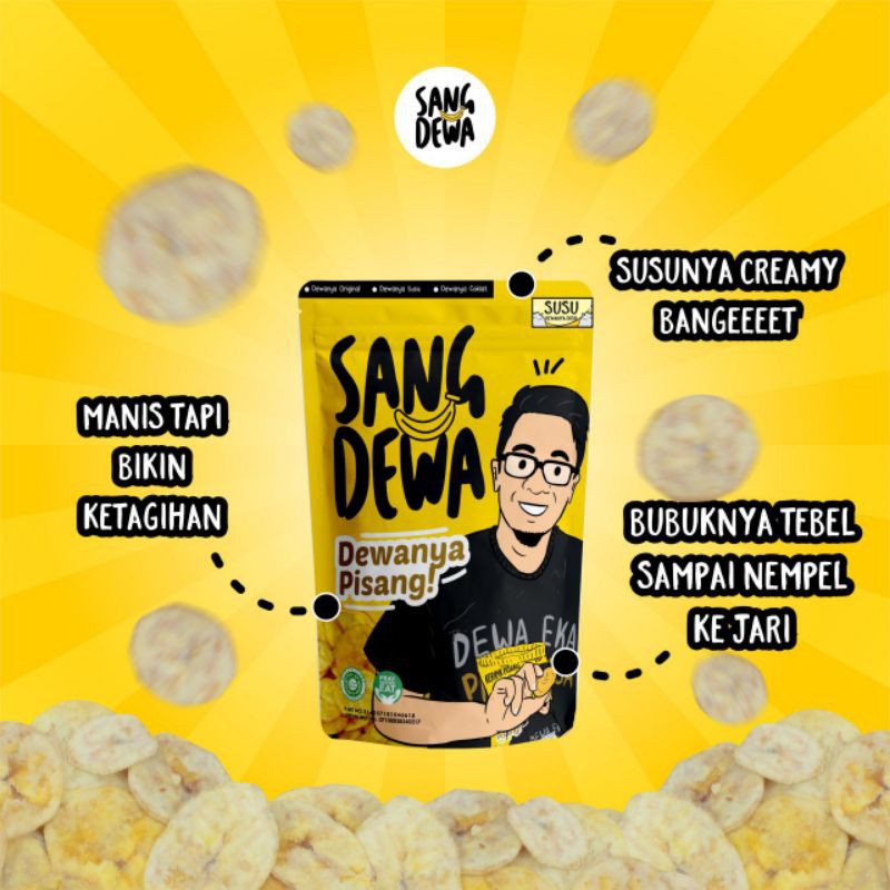 

KERIPIK PISANG SUSU SANG DEWA BY DEWA SNACK / KERIPIK KEKINIAN / KERIPIK TERLARIS