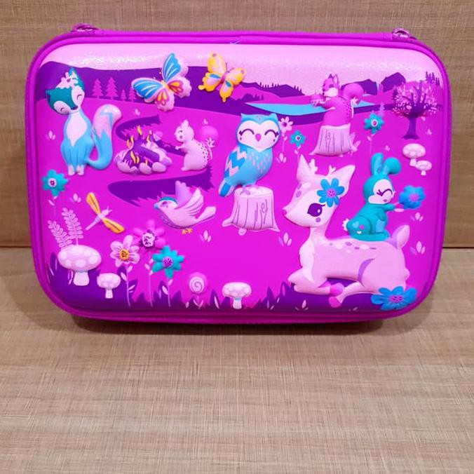 

HOT SALE Tempat Pensil Alat tulis Organizer Smiggle Hardcase Waterproof 3D - Ungu Terjamin