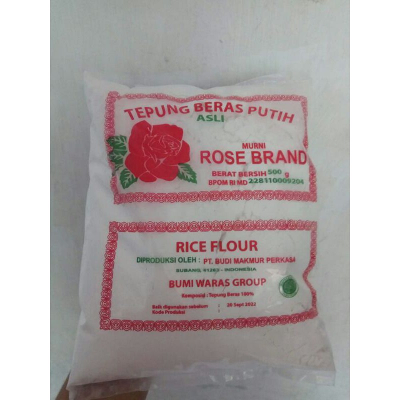 

Tepung beras Putih rose brand