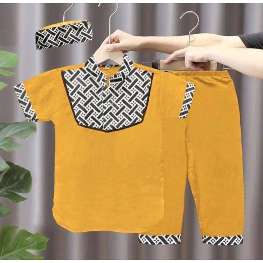 baju anak koko batik setelan koko anak usia 1-5 tahun baju muslim anak umur 1-5 tahun setelan koko batik anak laki laki