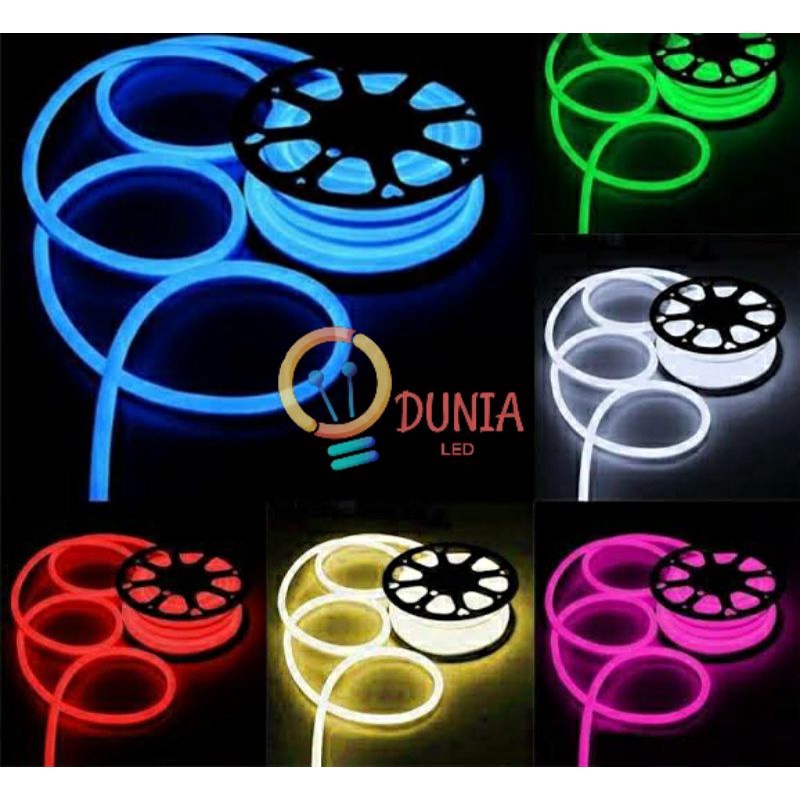 NEON FLEX LAMPU LED SELANG METERAN KUALITAS PREMIUM DC 12V /LAMPU ALIS MOTOR MOBIL/LAMPU LED