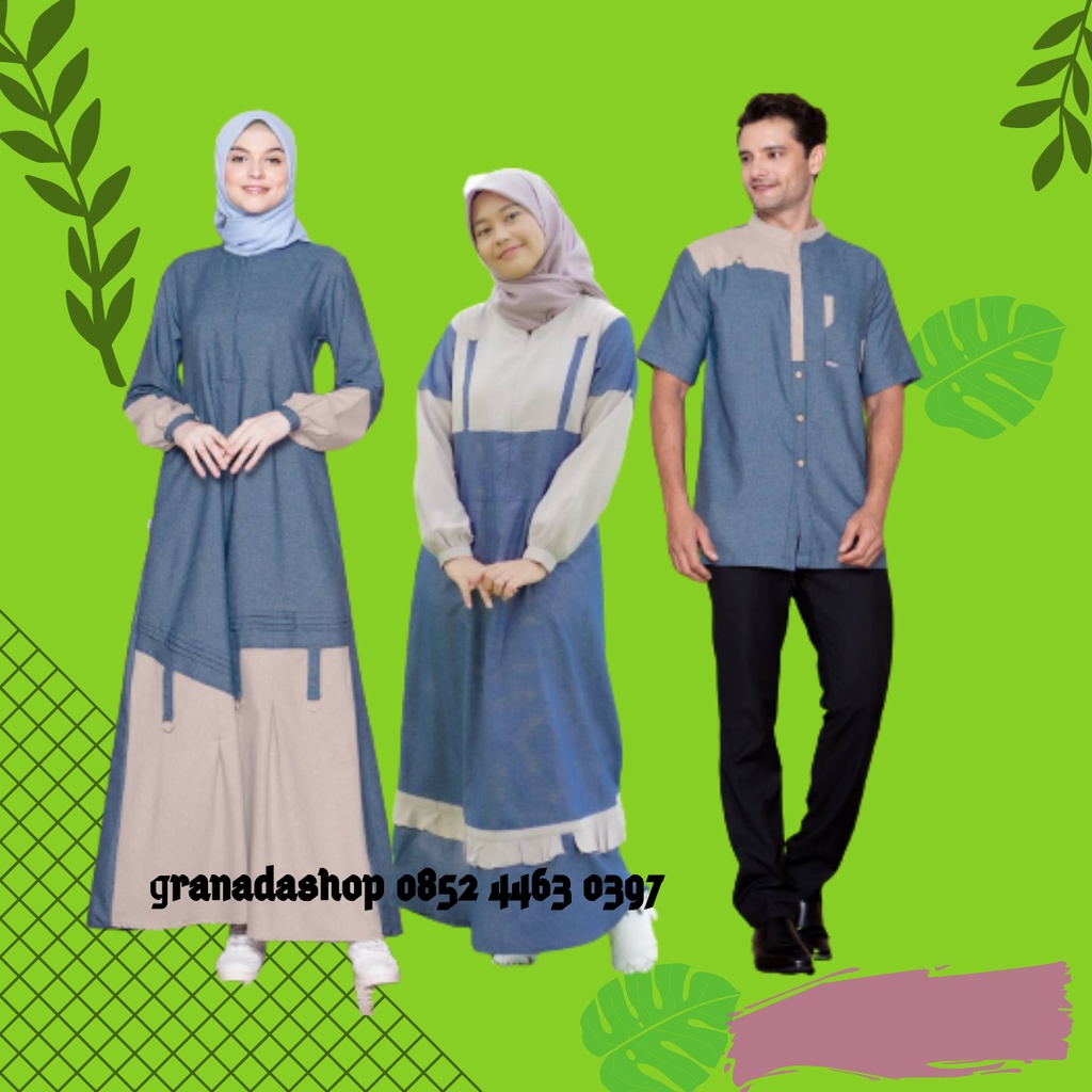 RAUNA COUPLE RGD 31 NAVY | KOKO DEWASA RAUNA RKK 31 | GAMIS REMAJA RGR 31