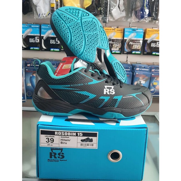 SEPATU BADMINTON RS ROSOBIN 15 - XTRA CUSHION - ORIGINAL Reinforce Speed