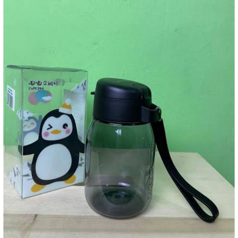 botol anak h2go tuperware hitam 350 ml