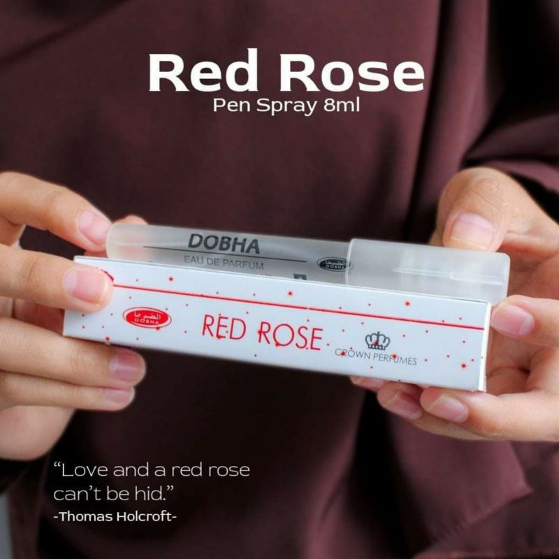 Red Rose Parfum Dobha Spray Pen 8 Ml - Parfume Wanita