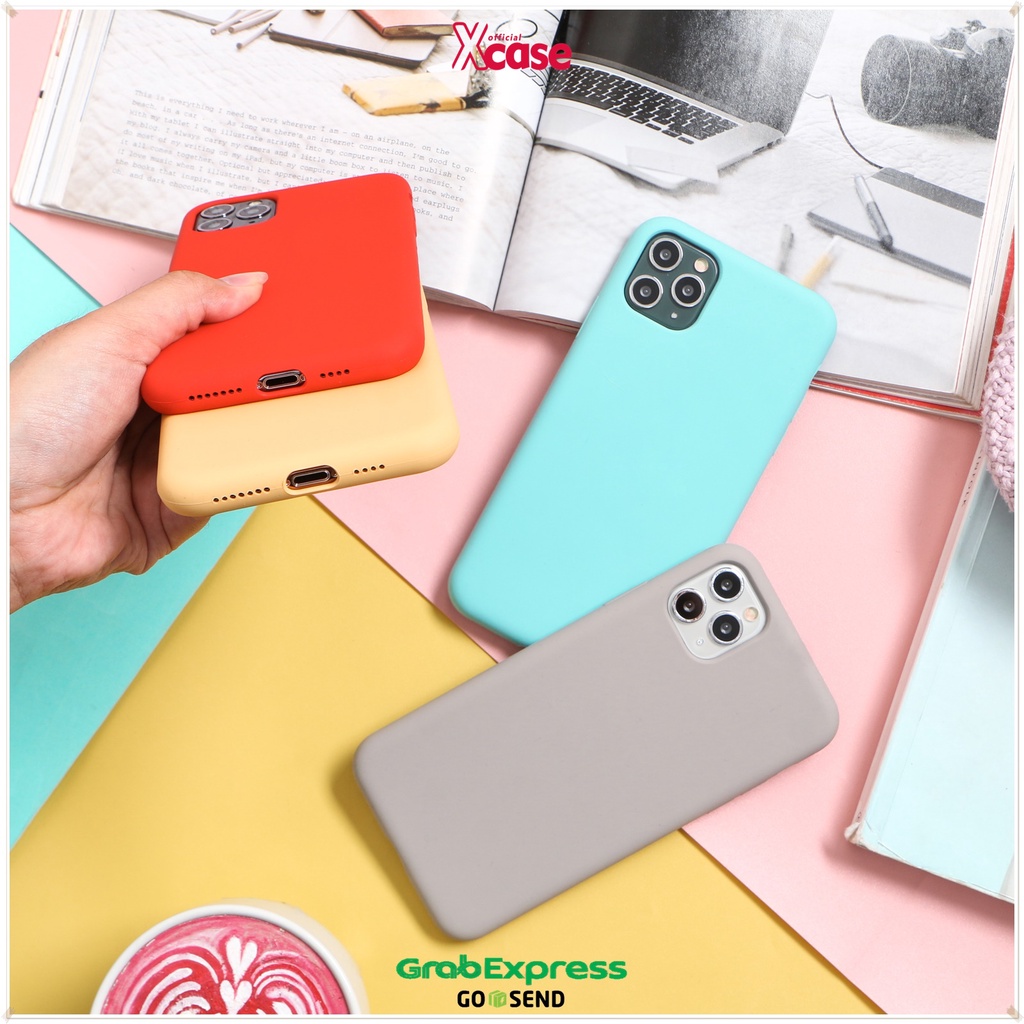 Soft Case iPhone 6 7 8 6+ 7+ 8+ SE X XS XR 11 12 Pro Max - [FULL COVER] ORIGINAL silicon  (6)