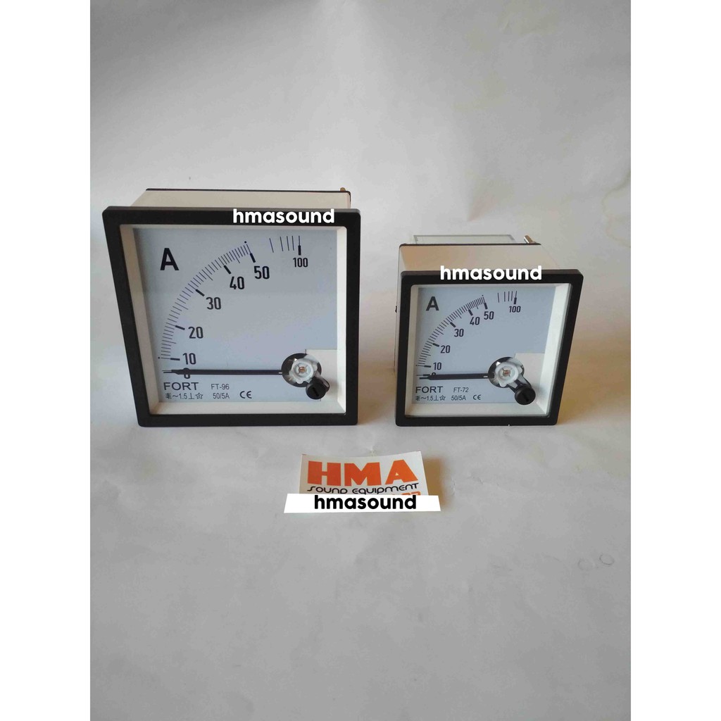 Amper Meter Ampere Meter Amp Meter via CT 50A 50A/5 Analog Fort