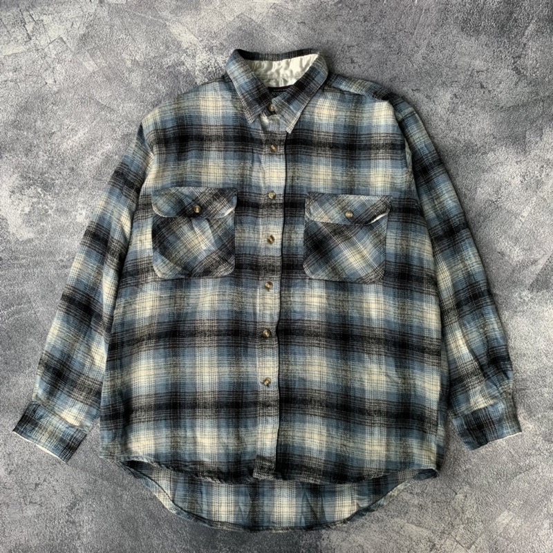 Kemeja Flanel Blue Veterano Second