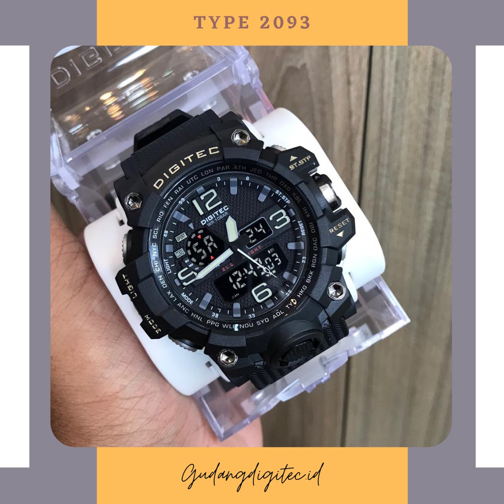 Jam Tangan Pria Digitec DA2093T 2093 Original