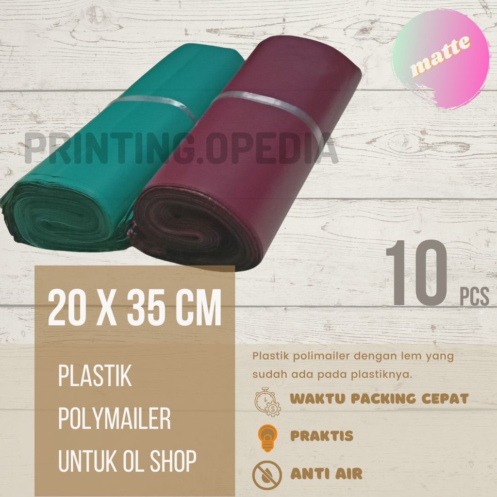 

Plastik Polymailer 25x35cm (10 pcs) - Matte