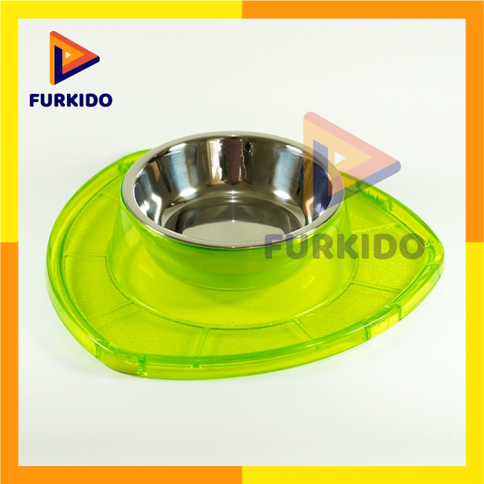 Richu Triangle Pet Bowl / Mangkok Anjing Kucing Anti Pecah Tumpah (S)