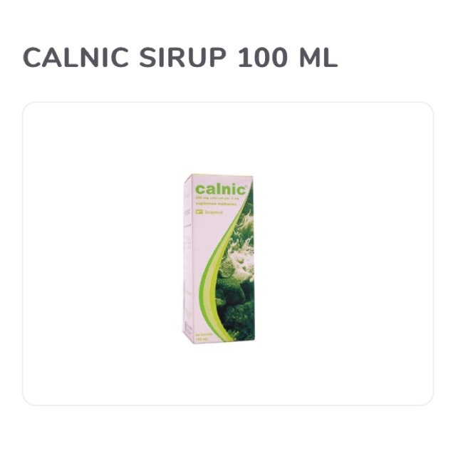 

CALNIC SYRUP