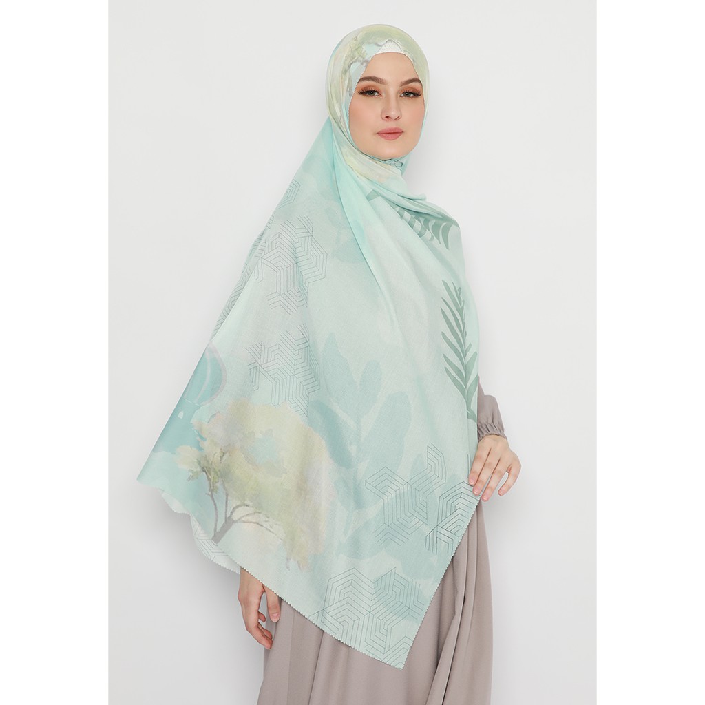 Fey Attire - Hijab Segi Empat Voal Ultrafine Laser Cut Motif Hagia Scarf