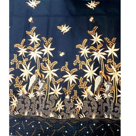 batik katun primisima unggul jaya H. santoso motif bangau hitam