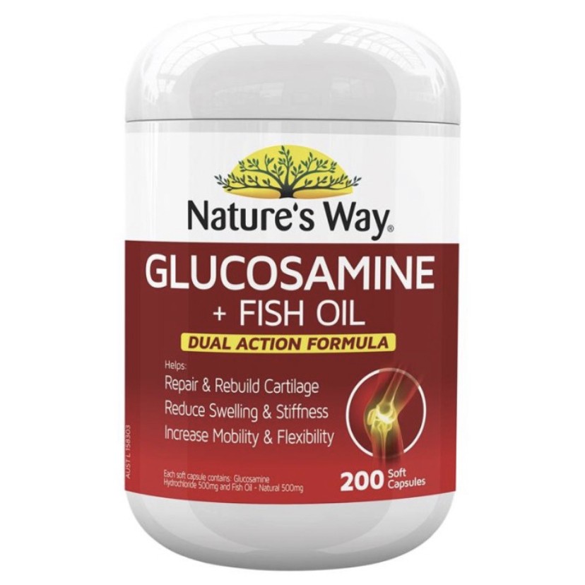 Nature's Way Glucosamine + Fish Oil 200 Capsules