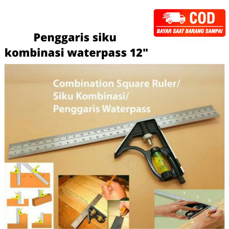 penggaris siku kombinasi waterpass penggaris siku tukang kayu