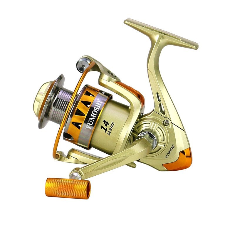 YUMOSHI JF3000 Reel Pancing Spinning 5.2:1 Gear Ratio - Golden