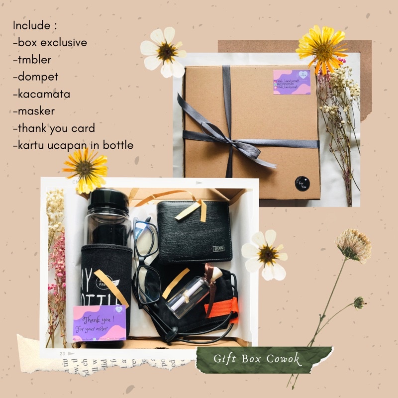 

TITAH GIFT BOX COWOK / Hampers Cowok / Kado Anniv / Kado Ultah