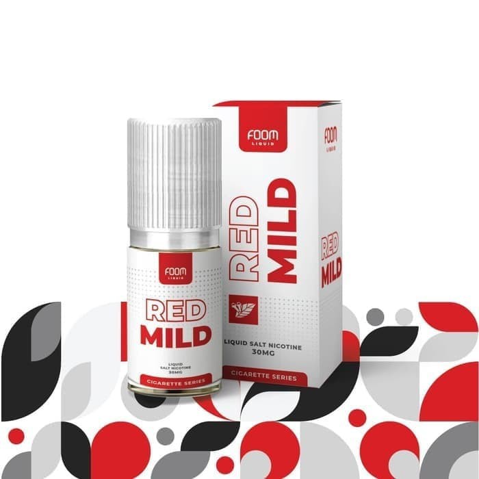 Liquid Foom Red Mild Salt Nic Cigarette Series by Foom Lab Global - 100% Authentic - 50mg 30ml