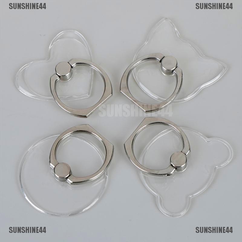 [SUN44] Clear mount holder mobile phone holder stand finger ring support desk cell phone [303]