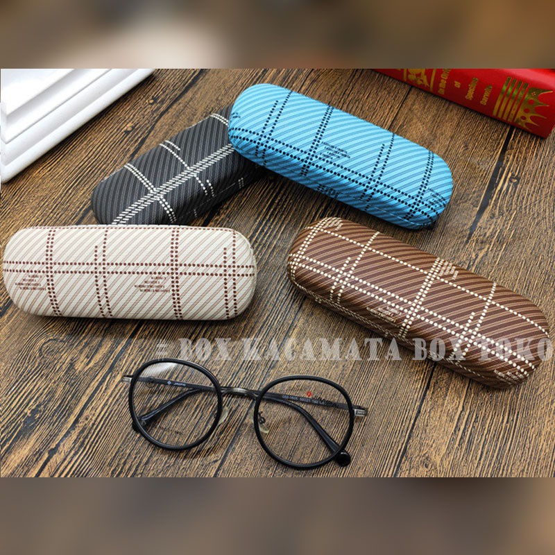 Mushto Box Kacamata / Tempat Kacamata Hard Case Motif Kotak Anti Pecah Terbaru A7