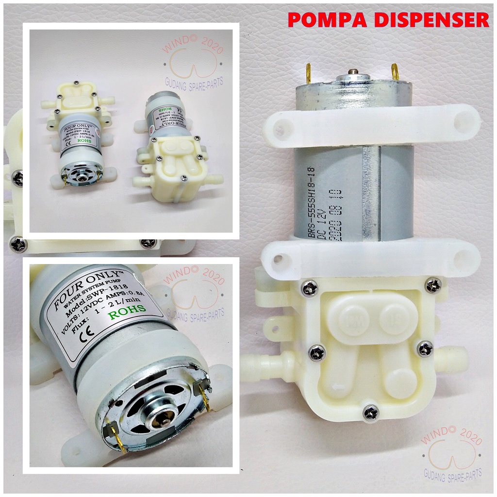 POMPA MOTOR DISPENSER SWP-1818 / DINAMO POMPA AIR GALON BAWAH / WATER PUMP / FOUR ONLY UNIVERSAL