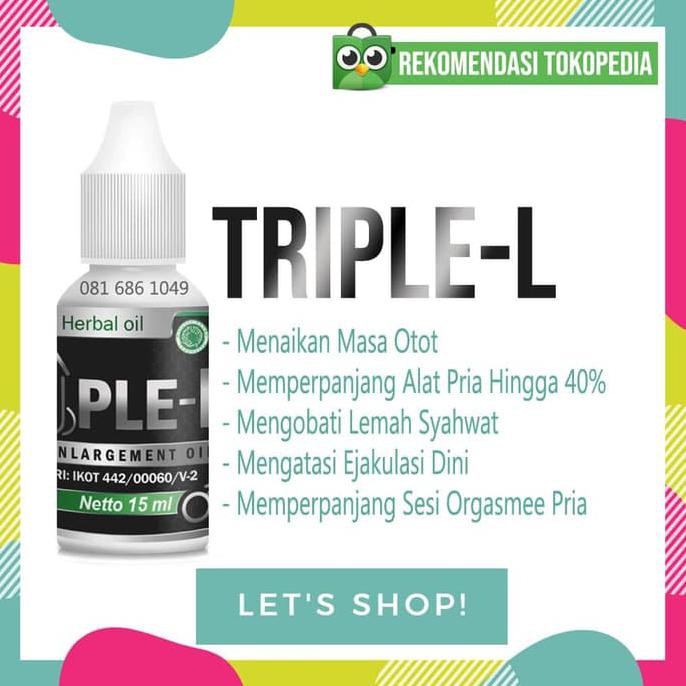 Minyak Obat Herbal Pembesar Penis Pria Permanen ASLI- Herbal Triple L