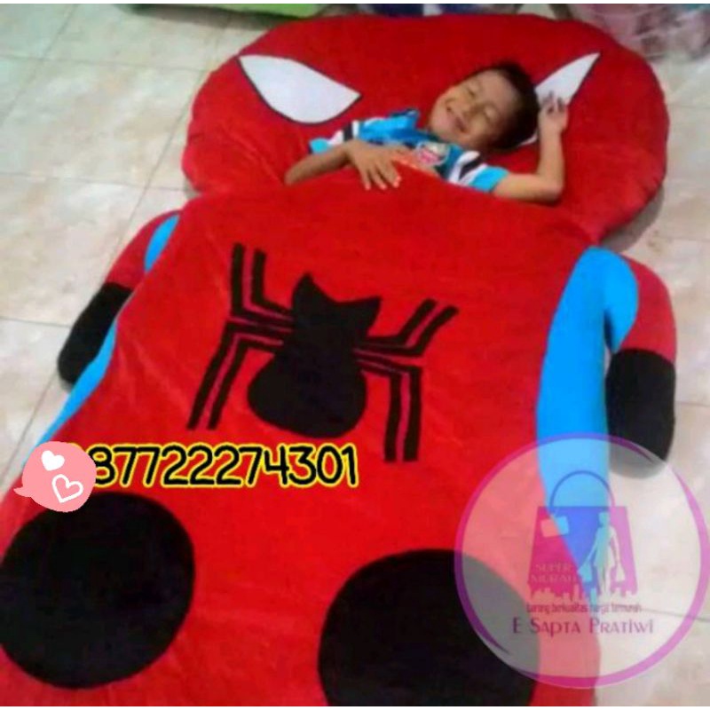 MATRAS KARAKTER SPIDERMEN // KASUR BONEKA MOTIF SPIDERMEN // KASUR KANGGURU