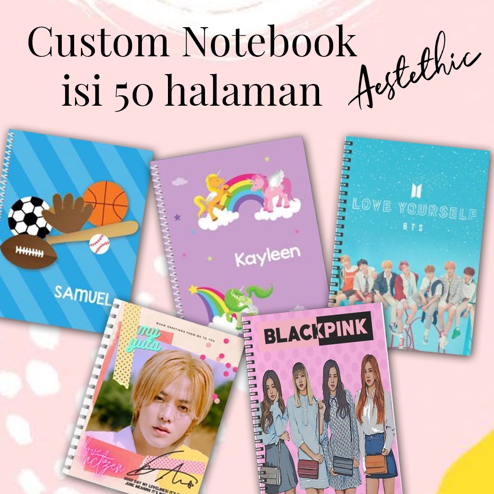 

Custom Notebook Ukuran A5 - Cetak Buku Catatan A5 - Cetak Notebook A5 - Isi 50 Halaman
