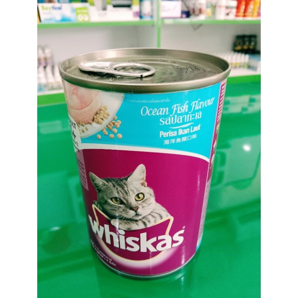 Whiskas kaleng oceanfish 400gr makanan kucing basah