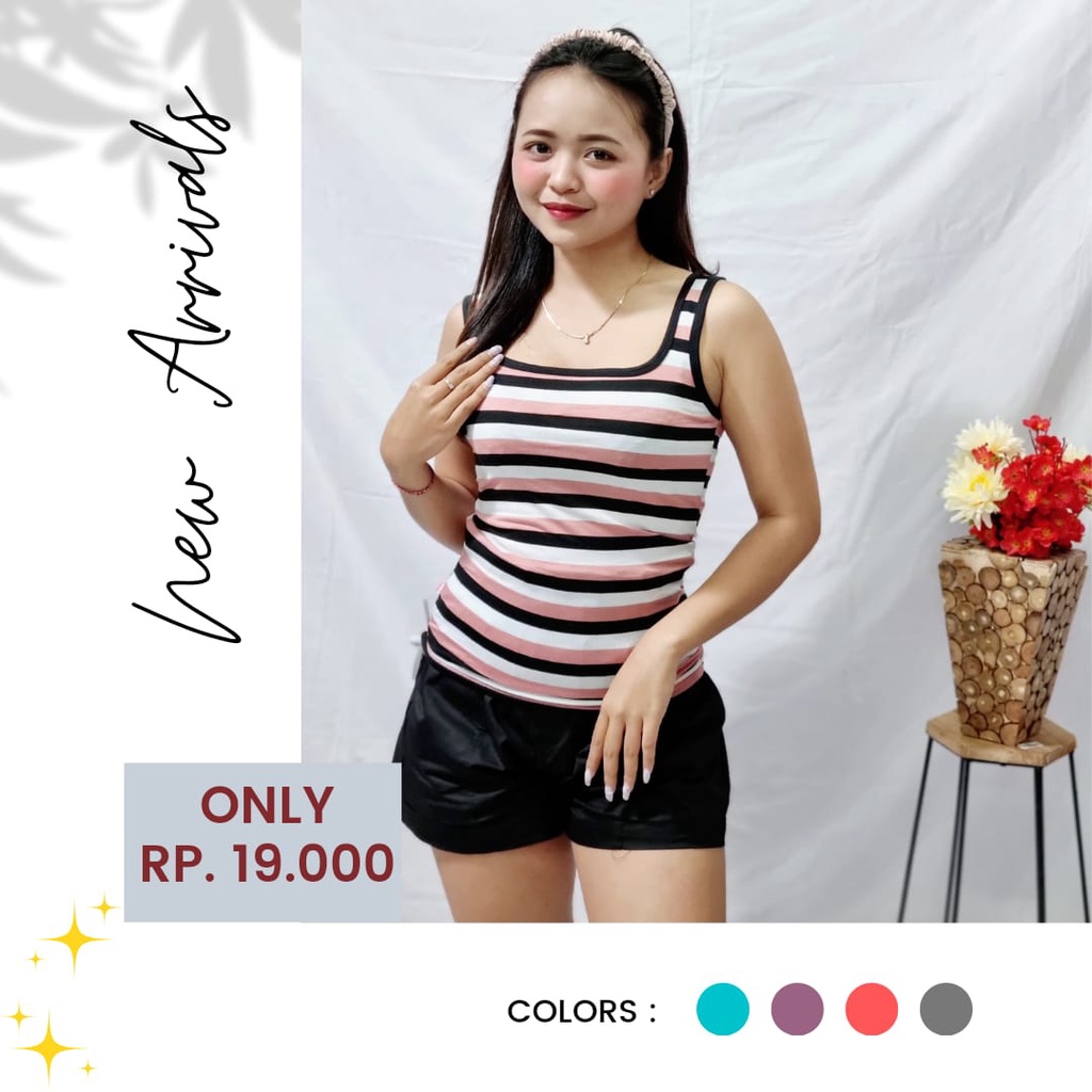 SINGLET ATASAN KAOS PAKAIAN DALAM WANITA MURAH FASHION SIMPLE