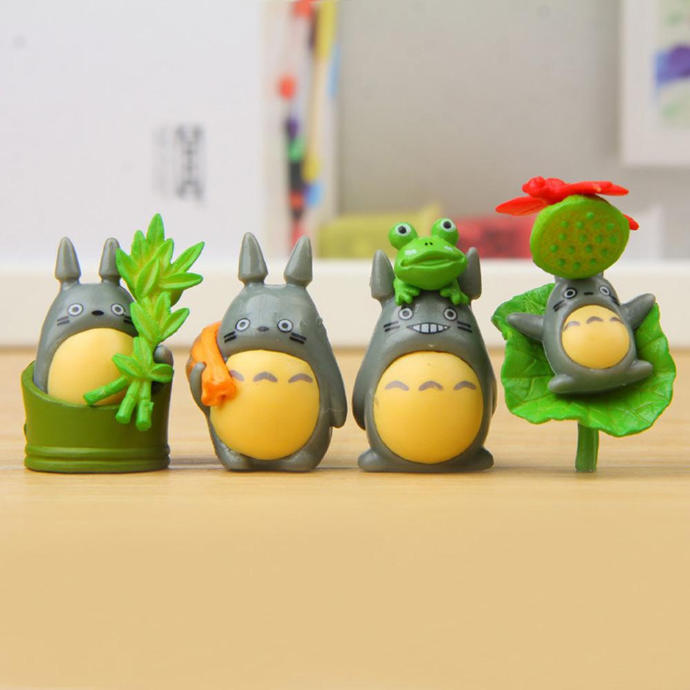 Nickolas1 Mikro Lanskap Lucu Kerajinan Miniatur Anime Jepang My Meighbor Totoro Peri Taman Ornamen