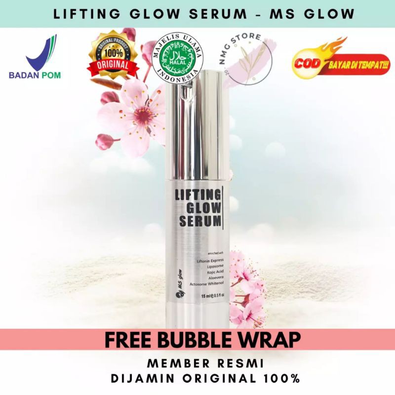Lifting Glow Serum MS Glow - Serum Mengecil Pori Pori Wajah - Serum penghalus Wajah - house of geef