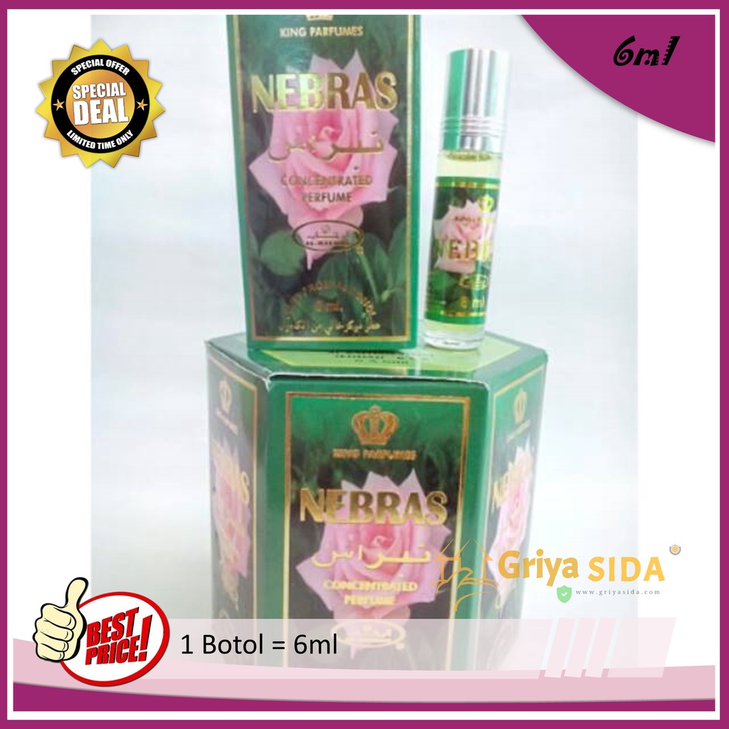 Parfum Nebras 6ml alraehan aroma mirip al rehab parfum Harga grosir PROMO!!