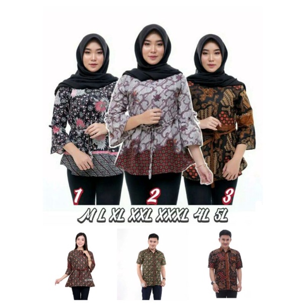 Atasan Batik Pria Jumbo Atasan Wanita BIG SIZE JUMBO XXL XXXL XXXXL XXXXXL