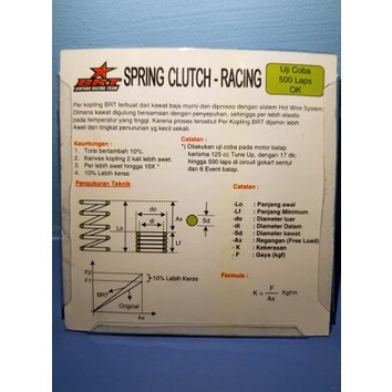 PER KOPLING BRT KARISMA, BLADE 125, SUPRA X 125 KARBU & FI