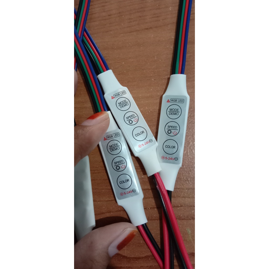 MODUL RGB CONTROLLER 4 KABEL 12-24V KABEL LANGSUNG