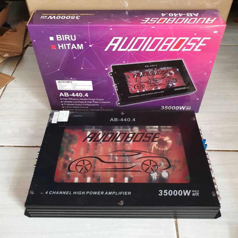 Power Audiobose AB-440.4 4 channel transparan