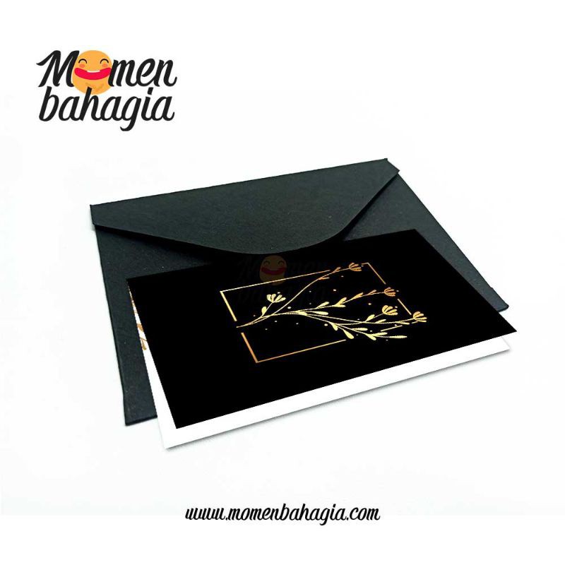 

Kartu Ucapan Kosong Mini Spesial Multifungsi + Amplop Hitam A7 - 003
