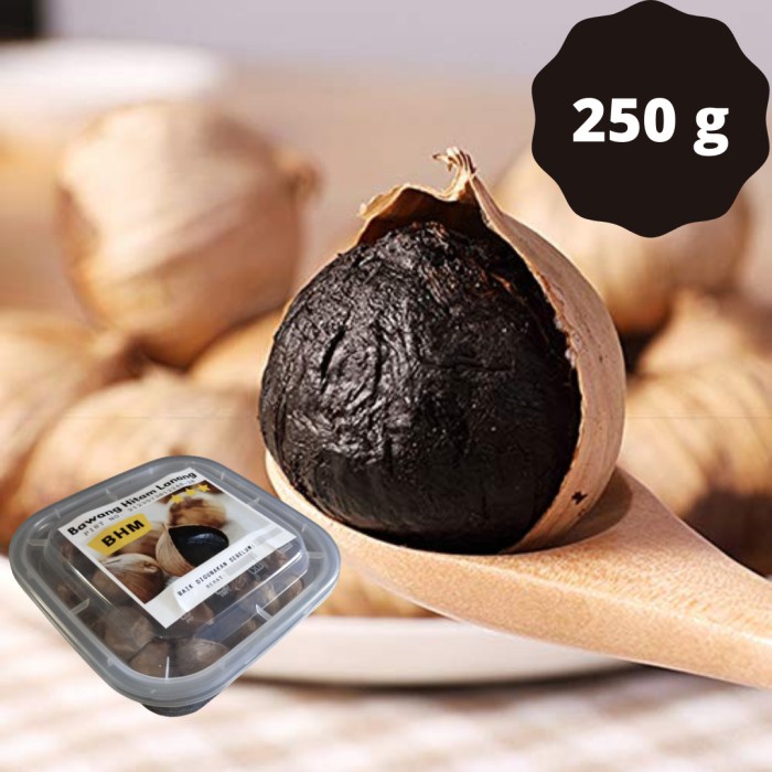 

Bawang Hitam Lanang Tunggal Black Garlic BHM 250 Gram Makanan Kesehatan