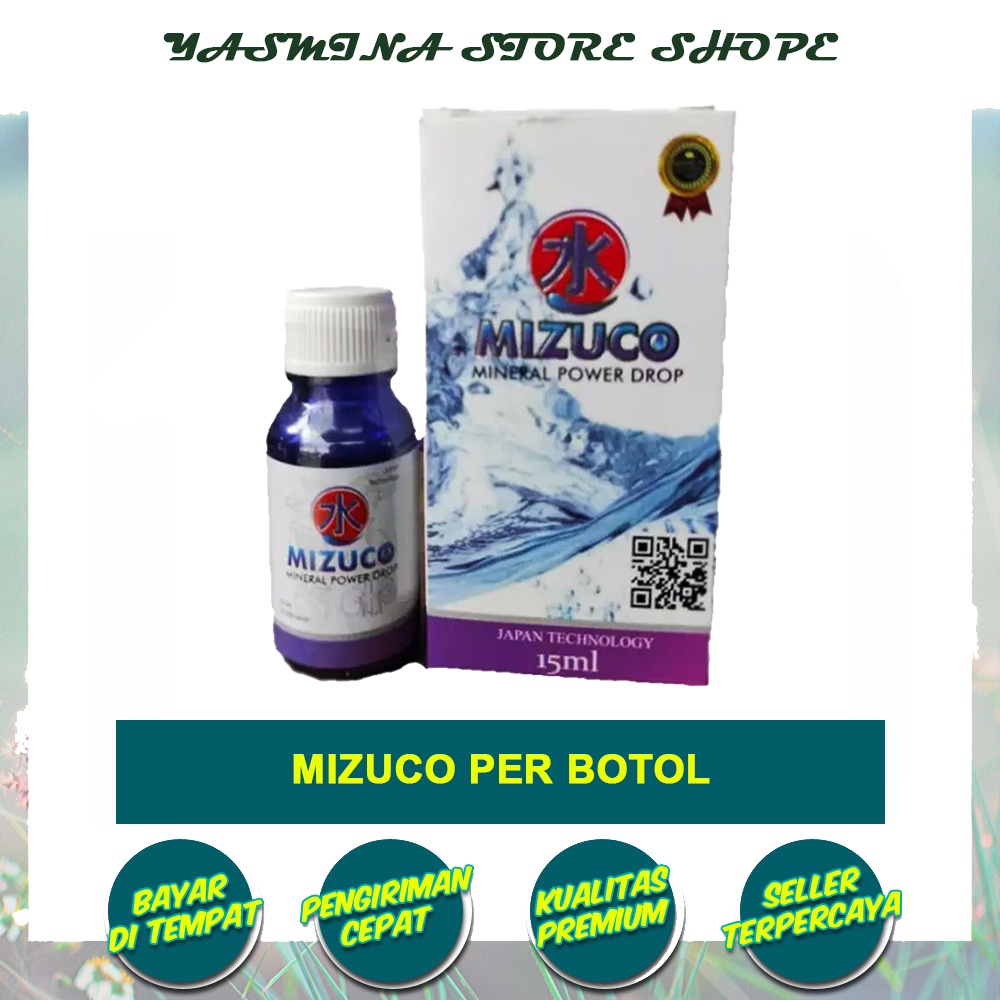 MIZUCO MIZUKO MINERAL ALKALINE DROP ORIGINAL HARGA PER BOTOL ASLI