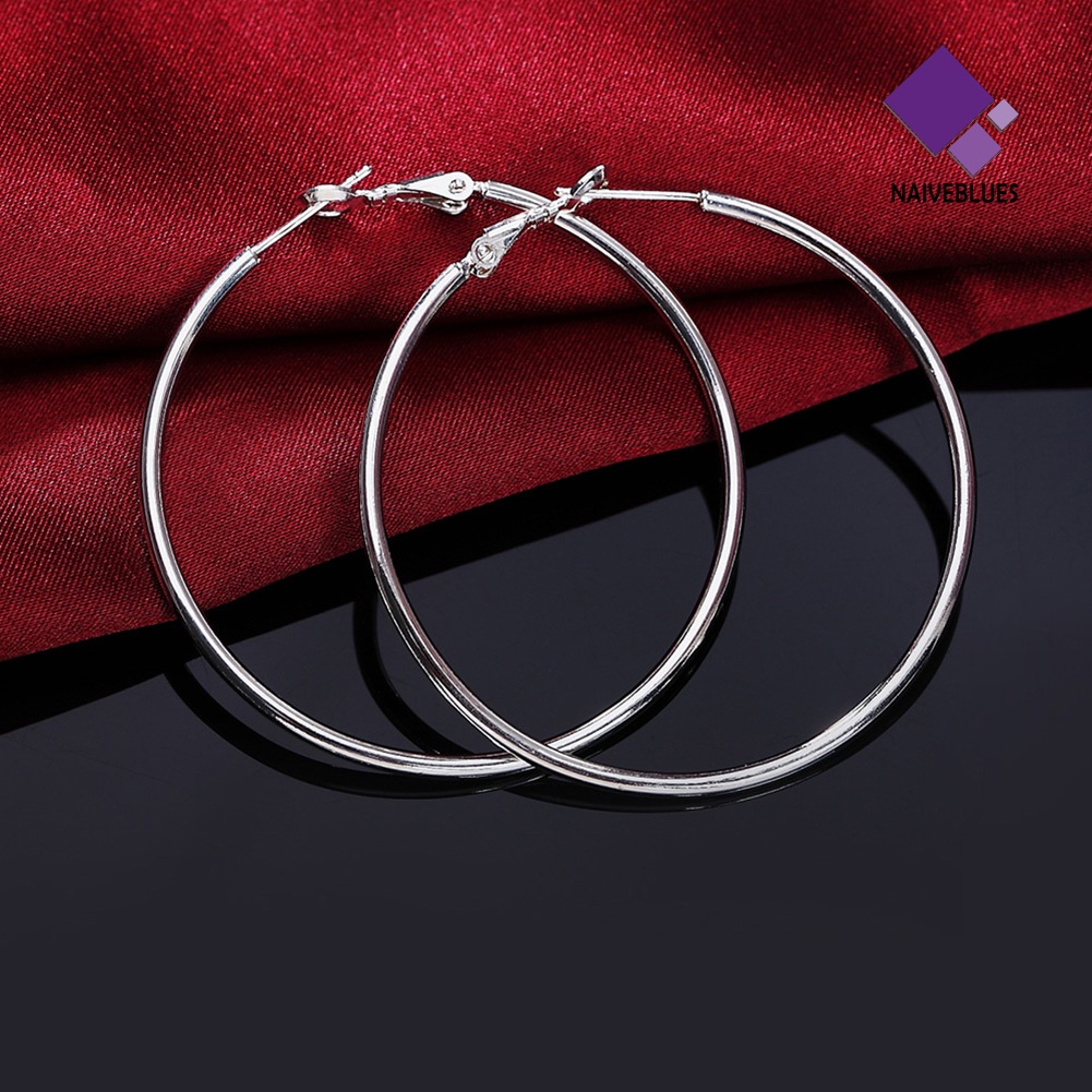 Anting Hoop Bulat Diameter 5cm - 8cm Untuk Wanita