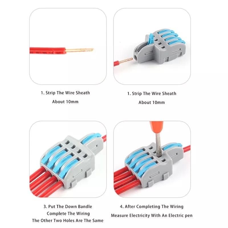 Konektor Kabel NV-F12/F13/F14/F15 AO/O Sambungan Kabel 1 Lubang ke 2/3/4/5 Wire Connector NV-F Series