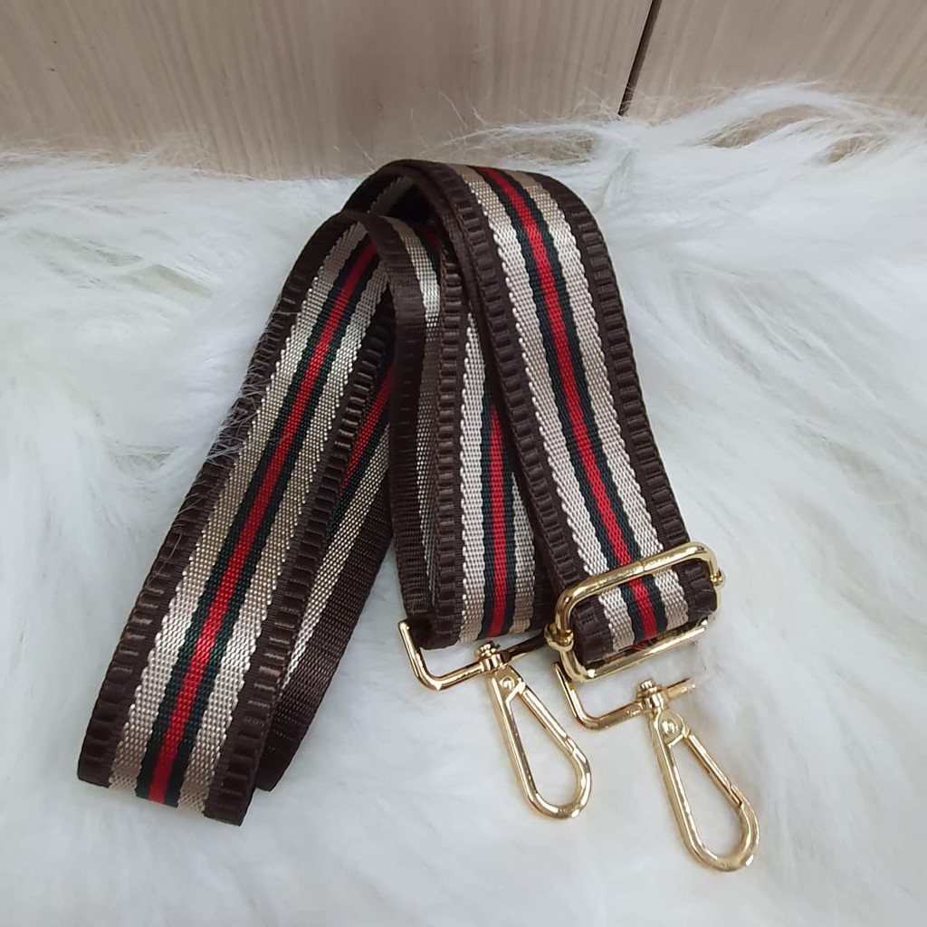 Reno stripes Canvas adjustable bag strap