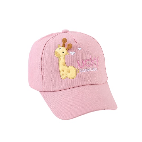 Topi Baseball Anak Laki Laki Perempuan Motif Giraffe Lucky Good Luck Usia 2-8 Tahun