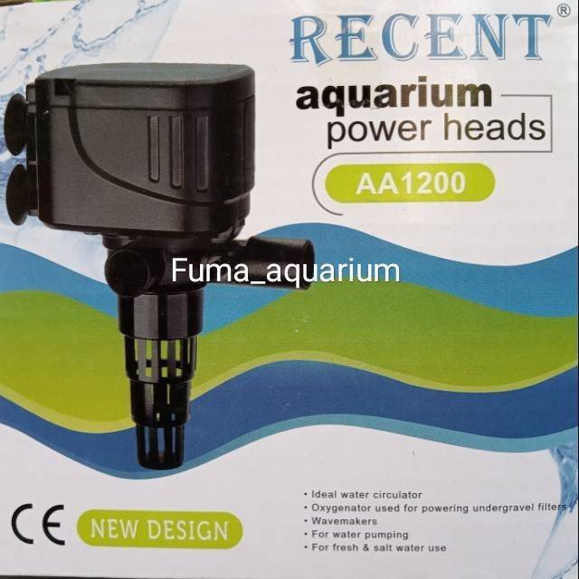 RECENT AA 1200 RC-AA1200 Pompa Air Aquarium Aquascape Hidroponik Power Head Submersible Pump