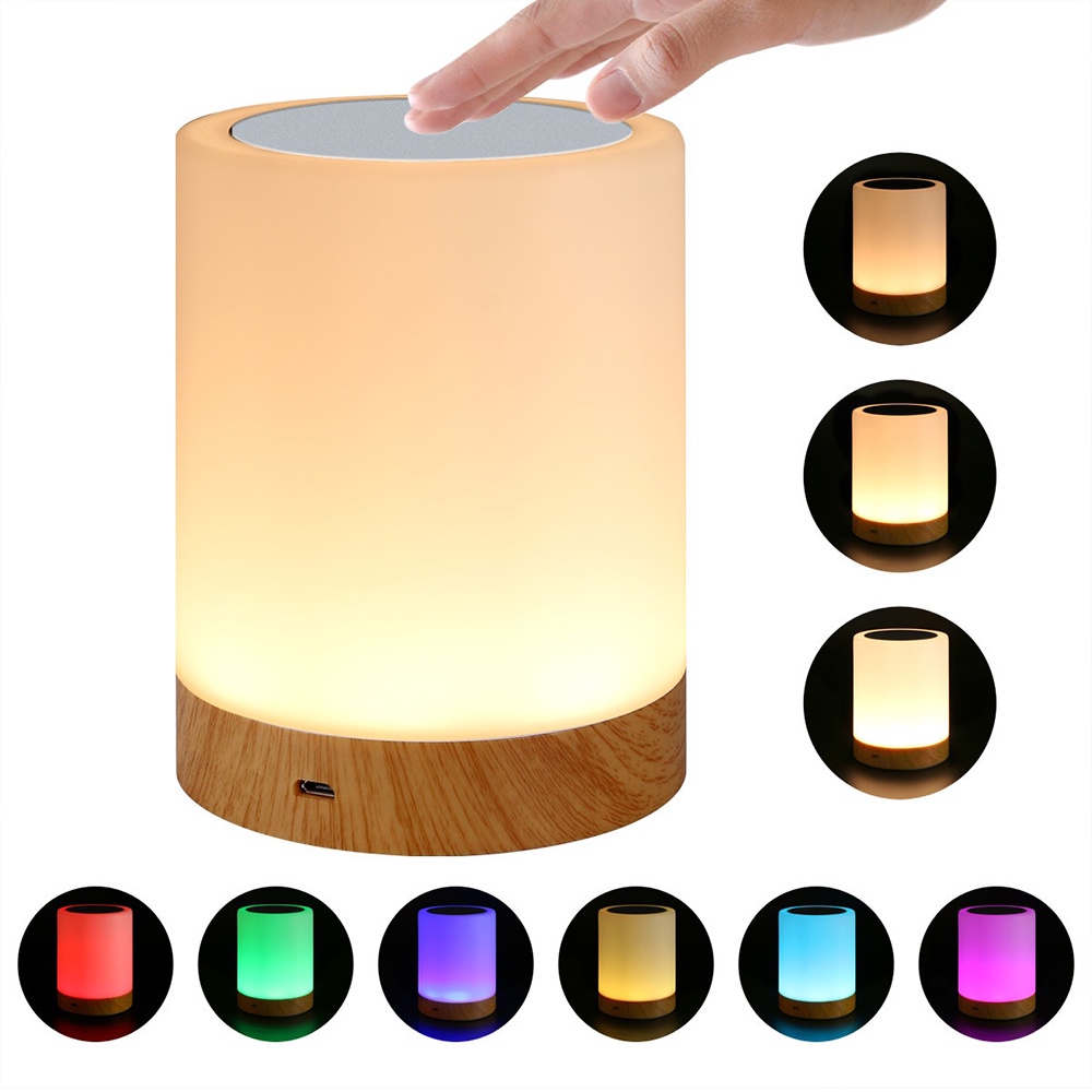 Lampu Tidur Touch Bedside LED Creative Colorful Night Light 3W - LYQ