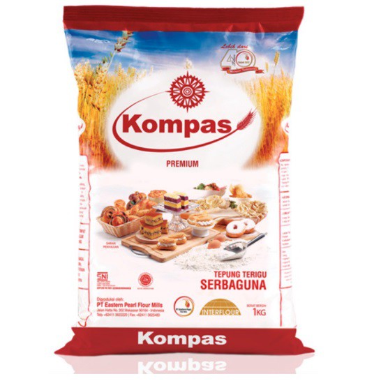 

Terigu Serbaguna Kompas 1Kg